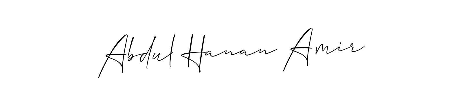 Best and Professional Signature Style for Abdul Hanan Amir. Allison_Script Best Signature Style Collection. Abdul Hanan Amir signature style 2 images and pictures png