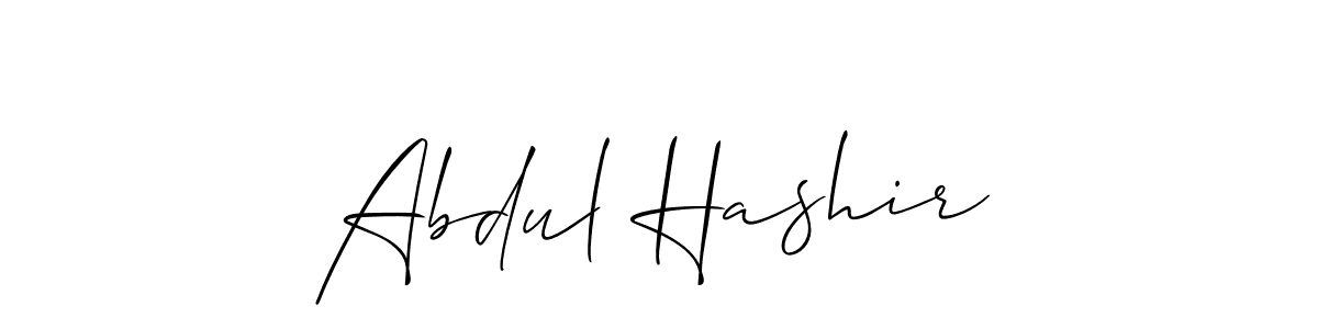 How to make Abdul Hashir name signature. Use Allison_Script style for creating short signs online. This is the latest handwritten sign. Abdul Hashir signature style 2 images and pictures png