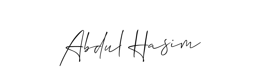 It looks lik you need a new signature style for name Abdul Hasim. Design unique handwritten (Allison_Script) signature with our free signature maker in just a few clicks. Abdul Hasim signature style 2 images and pictures png