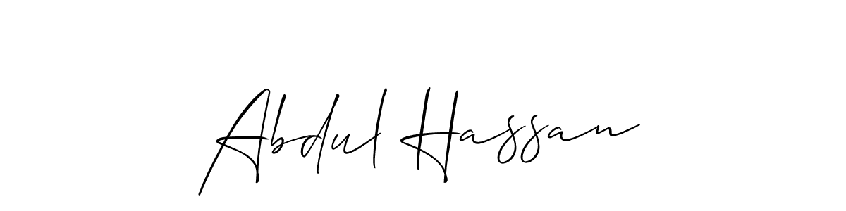 You should practise on your own different ways (Allison_Script) to write your name (Abdul Hassan) in signature. don't let someone else do it for you. Abdul Hassan signature style 2 images and pictures png