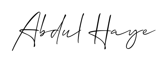 Make a beautiful signature design for name Abdul Haye. With this signature (Allison_Script) style, you can create a handwritten signature for free. Abdul Haye signature style 2 images and pictures png