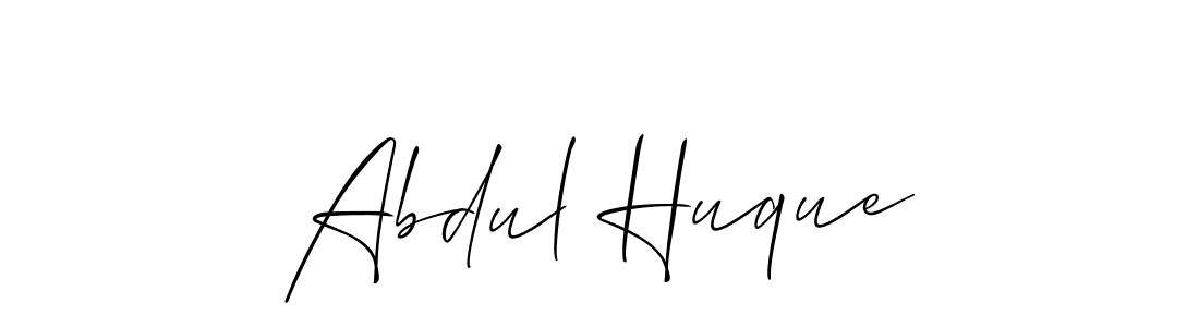 Make a beautiful signature design for name Abdul Huque. With this signature (Allison_Script) style, you can create a handwritten signature for free. Abdul Huque signature style 2 images and pictures png
