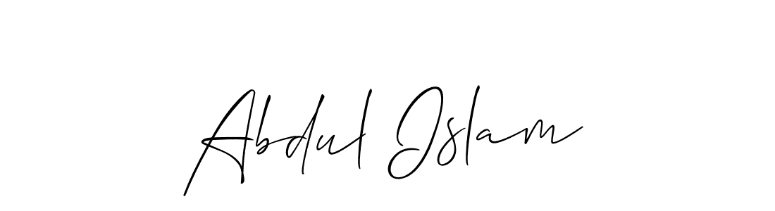 Also You can easily find your signature by using the search form. We will create Abdul Islam name handwritten signature images for you free of cost using Allison_Script sign style. Abdul Islam signature style 2 images and pictures png