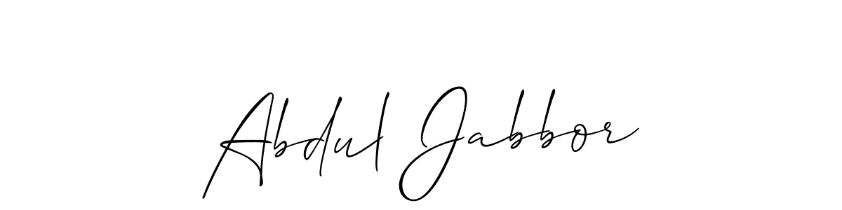 Make a beautiful signature design for name Abdul Jabbor. With this signature (Allison_Script) style, you can create a handwritten signature for free. Abdul Jabbor signature style 2 images and pictures png