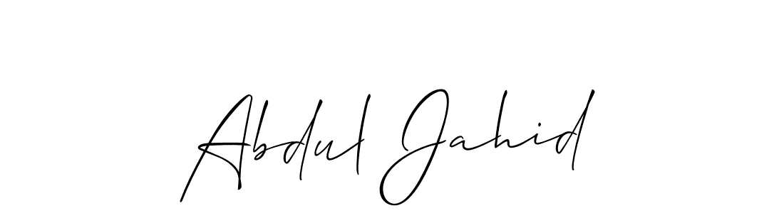 You should practise on your own different ways (Allison_Script) to write your name (Abdul Jahid) in signature. don't let someone else do it for you. Abdul Jahid signature style 2 images and pictures png