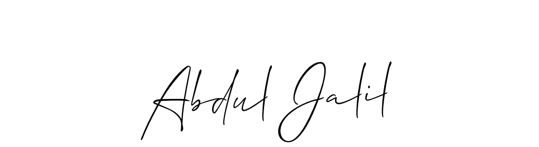 This is the best signature style for the Abdul Jalil name. Also you like these signature font (Allison_Script). Mix name signature. Abdul Jalil signature style 2 images and pictures png