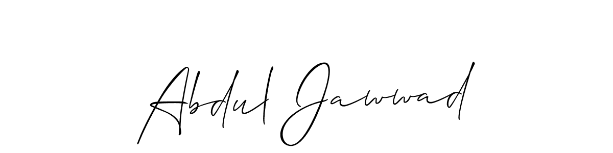 Design your own signature with our free online signature maker. With this signature software, you can create a handwritten (Allison_Script) signature for name Abdul Jawwad. Abdul Jawwad signature style 2 images and pictures png