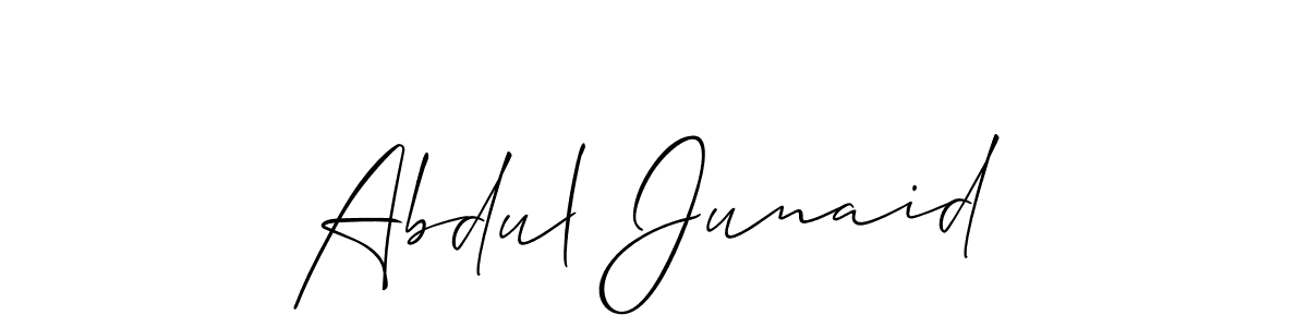 How to Draw Abdul Junaid signature style? Allison_Script is a latest design signature styles for name Abdul Junaid. Abdul Junaid signature style 2 images and pictures png