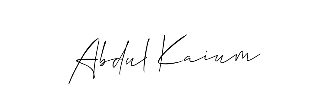 Make a beautiful signature design for name Abdul Kaium. With this signature (Allison_Script) style, you can create a handwritten signature for free. Abdul Kaium signature style 2 images and pictures png