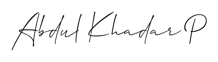 Achieve flawless digital penmanship with Abdul Khadar P name in Allison_Script font. The perfect tool for creating online signatures. Abdul Khadar P signature style 2 images and pictures png