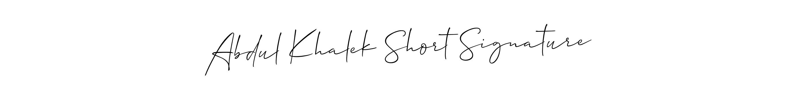 Check out images of Autograph of Abdul Khalek Short Signature name. Actor Abdul Khalek Short Signature Signature Style. Allison_Script is a professional sign style online. Abdul Khalek Short Signature signature style 2 images and pictures png