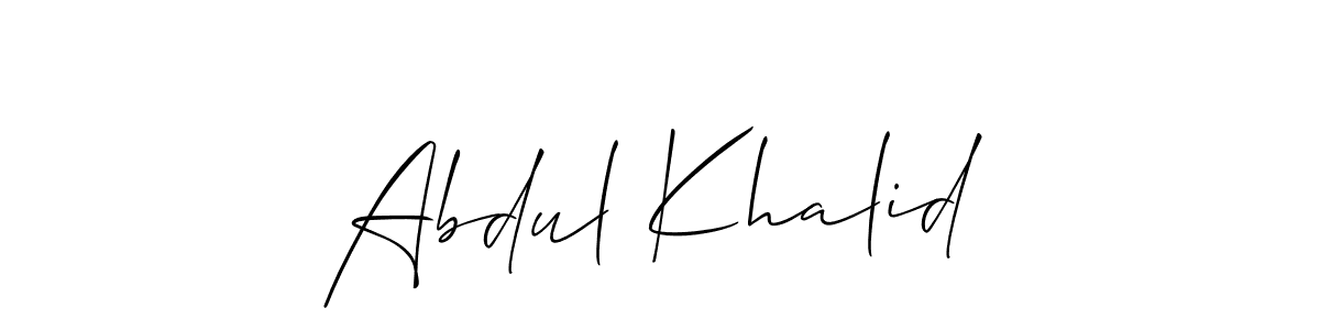 How to Draw Abdul Khalid signature style? Allison_Script is a latest design signature styles for name Abdul Khalid. Abdul Khalid signature style 2 images and pictures png