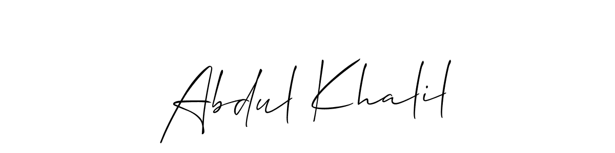 This is the best signature style for the Abdul Khalil name. Also you like these signature font (Allison_Script). Mix name signature. Abdul Khalil signature style 2 images and pictures png