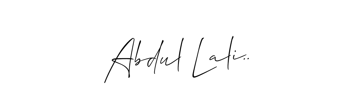 You should practise on your own different ways (Allison_Script) to write your name (Abdul Lali..) in signature. don't let someone else do it for you. Abdul Lali.. signature style 2 images and pictures png