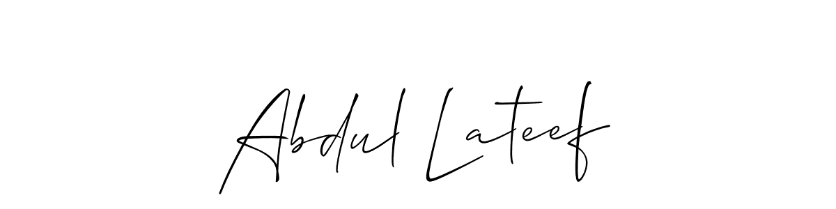 Create a beautiful signature design for name Abdul Lateef. With this signature (Allison_Script) fonts, you can make a handwritten signature for free. Abdul Lateef signature style 2 images and pictures png