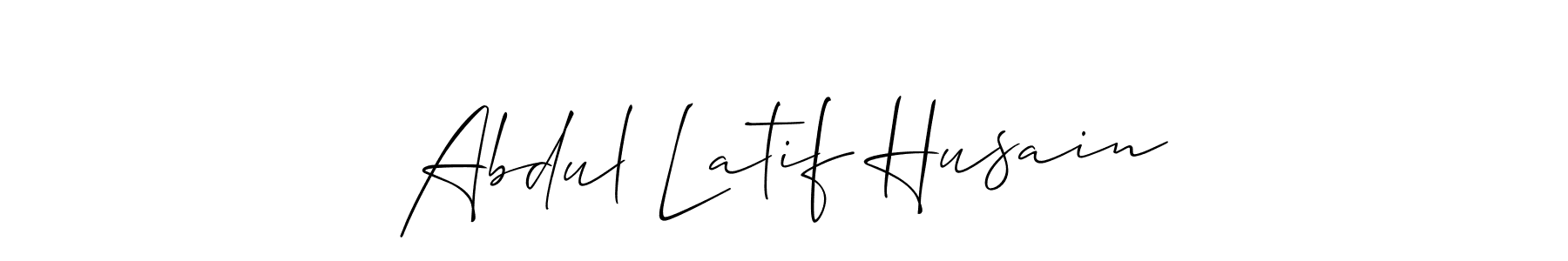 How to make Abdul Latif Husain name signature. Use Allison_Script style for creating short signs online. This is the latest handwritten sign. Abdul Latif Husain signature style 2 images and pictures png