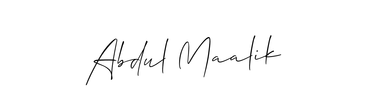 if you are searching for the best signature style for your name Abdul Maalik. so please give up your signature search. here we have designed multiple signature styles  using Allison_Script. Abdul Maalik signature style 2 images and pictures png