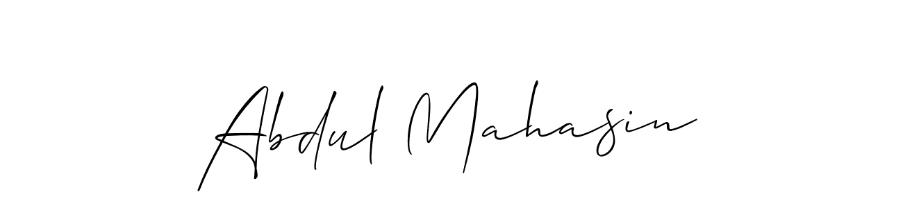 How to Draw Abdul Mahasin signature style? Allison_Script is a latest design signature styles for name Abdul Mahasin. Abdul Mahasin signature style 2 images and pictures png