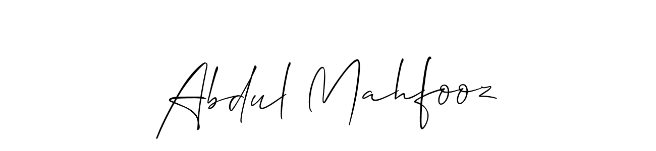 Allison_Script is a professional signature style that is perfect for those who want to add a touch of class to their signature. It is also a great choice for those who want to make their signature more unique. Get Abdul Mahfooz name to fancy signature for free. Abdul Mahfooz signature style 2 images and pictures png