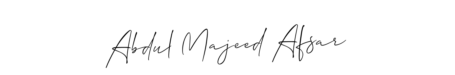 How to make Abdul Majeed Afsar signature? Allison_Script is a professional autograph style. Create handwritten signature for Abdul Majeed Afsar name. Abdul Majeed Afsar signature style 2 images and pictures png