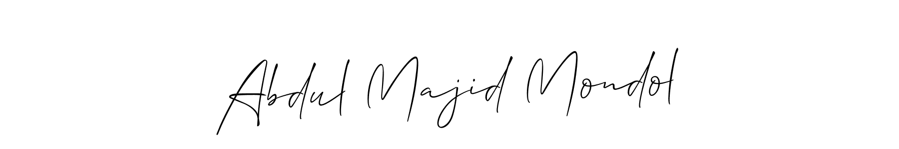 Abdul Majid Mondol stylish signature style. Best Handwritten Sign (Allison_Script) for my name. Handwritten Signature Collection Ideas for my name Abdul Majid Mondol. Abdul Majid Mondol signature style 2 images and pictures png