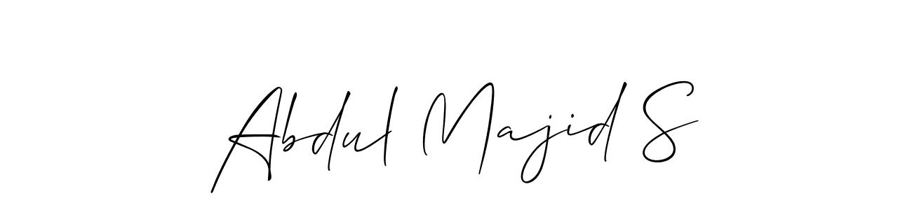 How to make Abdul Majid S signature? Allison_Script is a professional autograph style. Create handwritten signature for Abdul Majid S name. Abdul Majid S signature style 2 images and pictures png