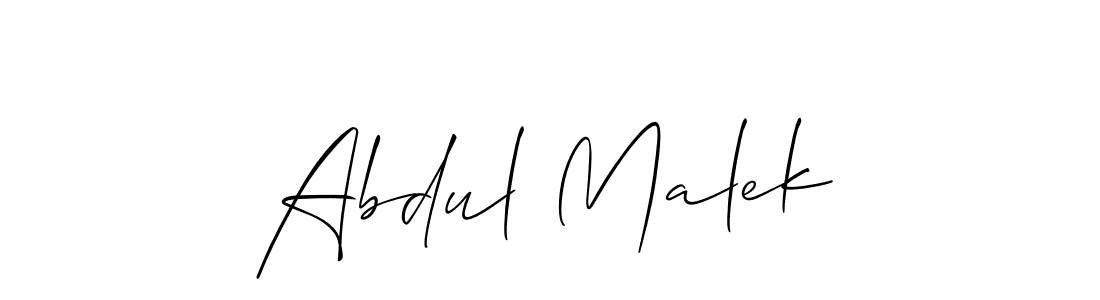 Also we have Abdul Malek name is the best signature style. Create professional handwritten signature collection using Allison_Script autograph style. Abdul Malek signature style 2 images and pictures png