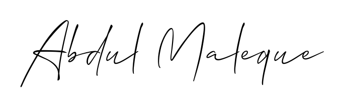 Get an exclusive digital autograph for Abdul Maleque. The Allison_Script typeface captures the charm of real penmanship on paper. Abdul Maleque signature style 2 images and pictures png