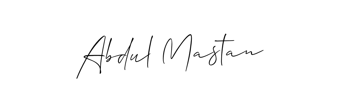 Allison_Script is a professional signature style that is perfect for those who want to add a touch of class to their signature. It is also a great choice for those who want to make their signature more unique. Get Abdul Mastan name to fancy signature for free. Abdul Mastan signature style 2 images and pictures png