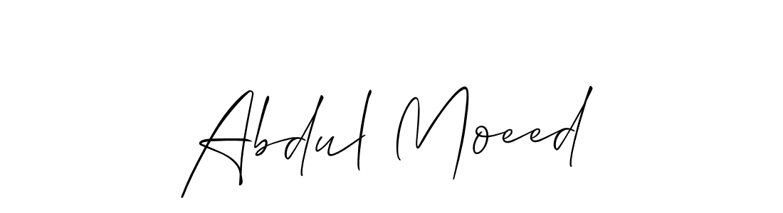 Also we have Abdul Moeed name is the best signature style. Create professional handwritten signature collection using Allison_Script autograph style. Abdul Moeed signature style 2 images and pictures png