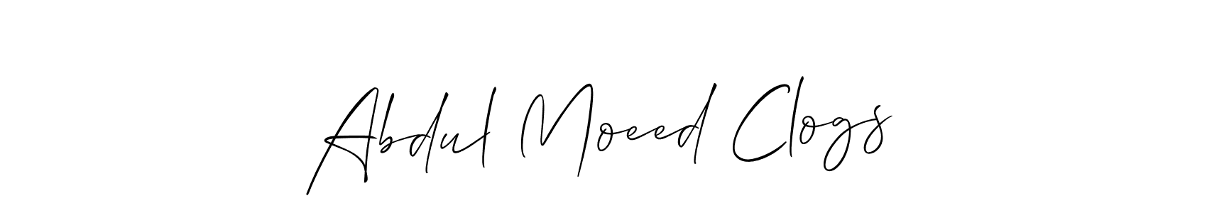 Make a beautiful signature design for name Abdul Moeed Clogs. Use this online signature maker to create a handwritten signature for free. Abdul Moeed Clogs signature style 2 images and pictures png