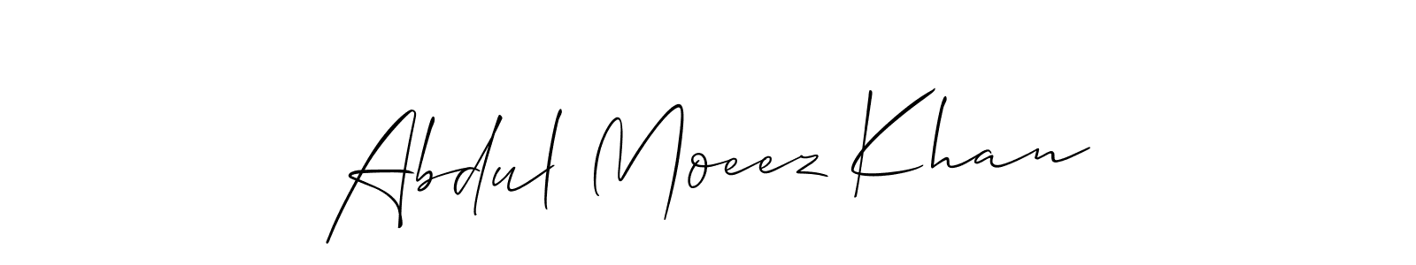 Similarly Allison_Script is the best handwritten signature design. Signature creator online .You can use it as an online autograph creator for name Abdul Moeez Khan. Abdul Moeez Khan signature style 2 images and pictures png
