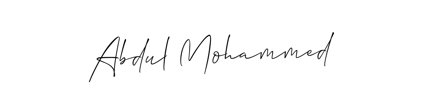 How to make Abdul Mohammed signature? Allison_Script is a professional autograph style. Create handwritten signature for Abdul Mohammed name. Abdul Mohammed signature style 2 images and pictures png