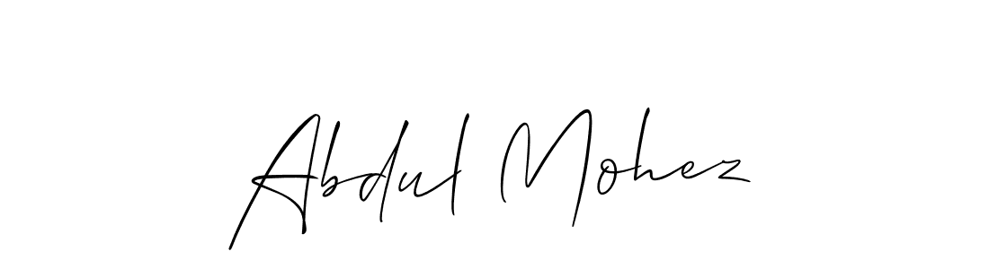 How to make Abdul Mohez signature? Allison_Script is a professional autograph style. Create handwritten signature for Abdul Mohez name. Abdul Mohez signature style 2 images and pictures png