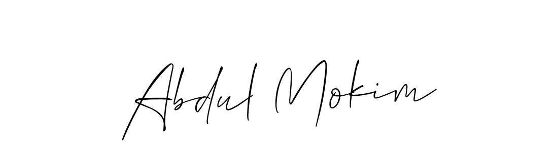 Also You can easily find your signature by using the search form. We will create Abdul Mokim name handwritten signature images for you free of cost using Allison_Script sign style. Abdul Mokim signature style 2 images and pictures png
