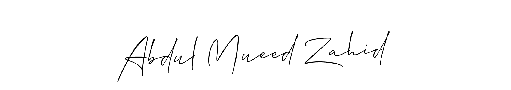 You can use this online signature creator to create a handwritten signature for the name Abdul Mueed Zahid. This is the best online autograph maker. Abdul Mueed Zahid signature style 2 images and pictures png