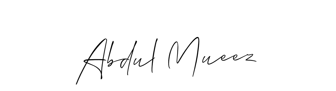 Use a signature maker to create a handwritten signature online. With this signature software, you can design (Allison_Script) your own signature for name Abdul Mueez. Abdul Mueez signature style 2 images and pictures png
