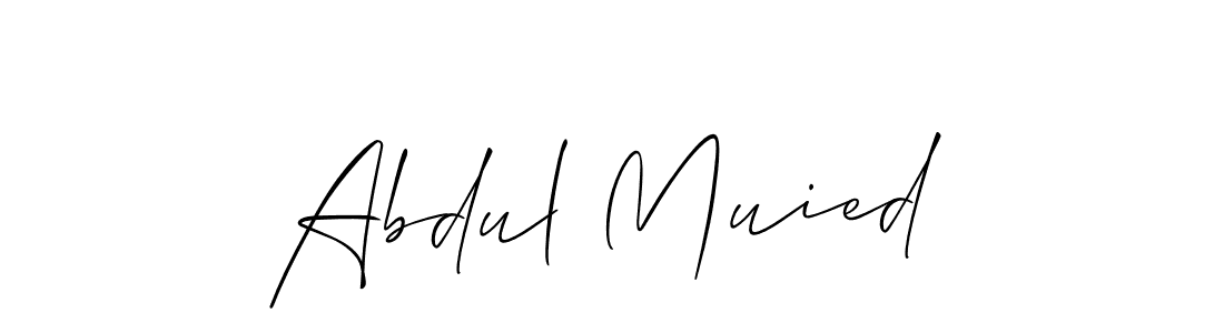 Create a beautiful signature design for name Abdul Muied. With this signature (Allison_Script) fonts, you can make a handwritten signature for free. Abdul Muied signature style 2 images and pictures png