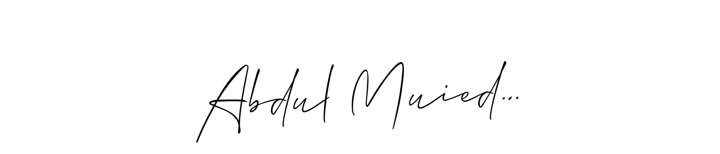 Also we have Abdul Muied… name is the best signature style. Create professional handwritten signature collection using Allison_Script autograph style. Abdul Muied… signature style 2 images and pictures png