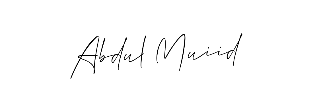 How to make Abdul Muiid signature? Allison_Script is a professional autograph style. Create handwritten signature for Abdul Muiid name. Abdul Muiid signature style 2 images and pictures png