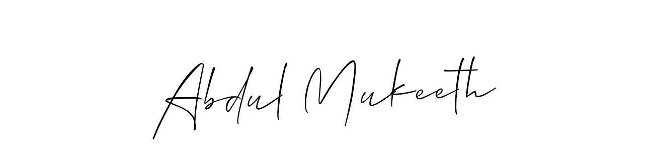 The best way (Allison_Script) to make a short signature is to pick only two or three words in your name. The name Abdul Mukeeth include a total of six letters. For converting this name. Abdul Mukeeth signature style 2 images and pictures png