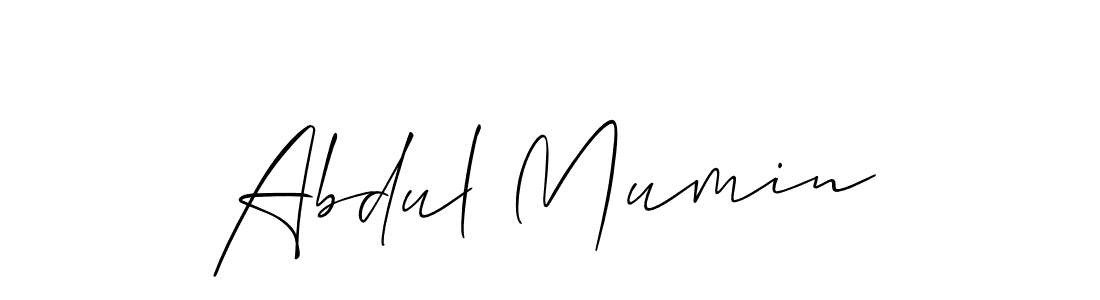 Also You can easily find your signature by using the search form. We will create Abdul Mumin name handwritten signature images for you free of cost using Allison_Script sign style. Abdul Mumin signature style 2 images and pictures png