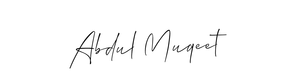 Make a short Abdul Muqeet signature style. Manage your documents anywhere anytime using Allison_Script. Create and add eSignatures, submit forms, share and send files easily. Abdul Muqeet signature style 2 images and pictures png