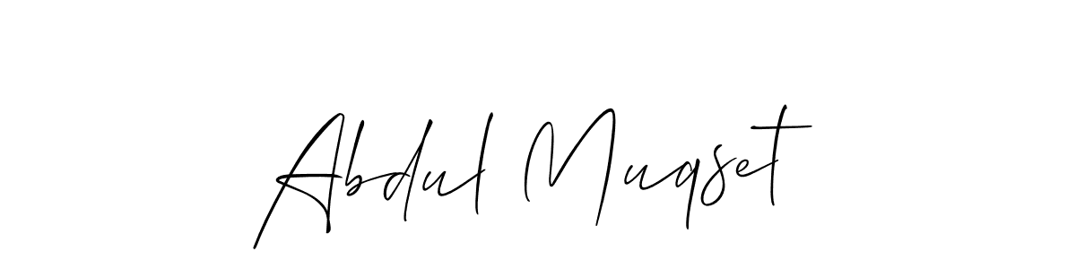 Make a beautiful signature design for name Abdul Muqset. With this signature (Allison_Script) style, you can create a handwritten signature for free. Abdul Muqset signature style 2 images and pictures png