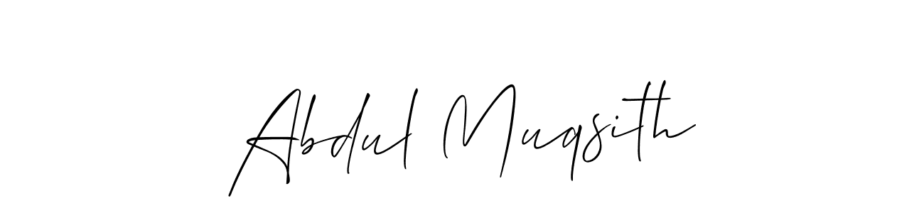 Use a signature maker to create a handwritten signature online. With this signature software, you can design (Allison_Script) your own signature for name Abdul Muqsith. Abdul Muqsith signature style 2 images and pictures png