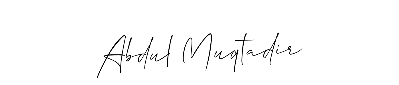 Abdul Muqtadir stylish signature style. Best Handwritten Sign (Allison_Script) for my name. Handwritten Signature Collection Ideas for my name Abdul Muqtadir. Abdul Muqtadir signature style 2 images and pictures png