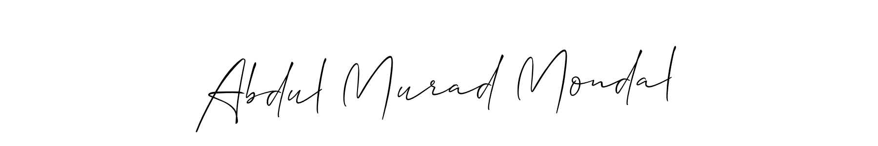 Make a beautiful signature design for name Abdul Murad Mondal. With this signature (Allison_Script) style, you can create a handwritten signature for free. Abdul Murad Mondal signature style 2 images and pictures png