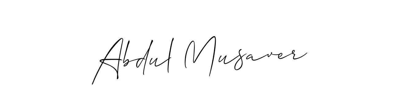 Create a beautiful signature design for name Abdul Musaver. With this signature (Allison_Script) fonts, you can make a handwritten signature for free. Abdul Musaver signature style 2 images and pictures png