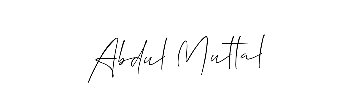 Abdul Muttal stylish signature style. Best Handwritten Sign (Allison_Script) for my name. Handwritten Signature Collection Ideas for my name Abdul Muttal. Abdul Muttal signature style 2 images and pictures png