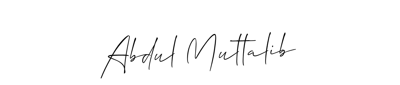 Allison_Script is a professional signature style that is perfect for those who want to add a touch of class to their signature. It is also a great choice for those who want to make their signature more unique. Get Abdul Muttalib name to fancy signature for free. Abdul Muttalib signature style 2 images and pictures png